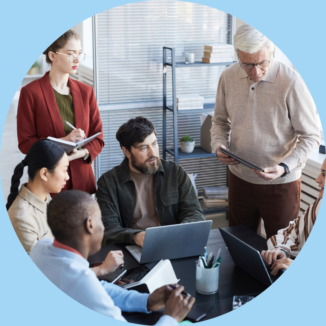 diverse stakeholders in a meeting